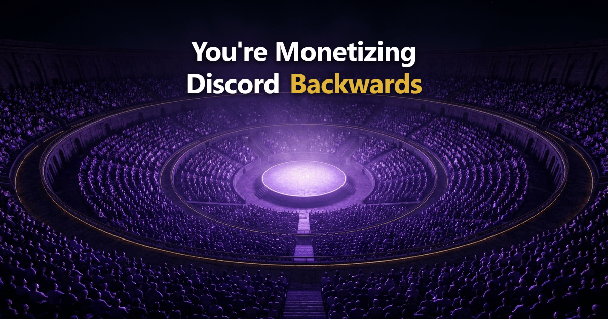 How to Monetize a Discord Server: Sell the Community, Not Access