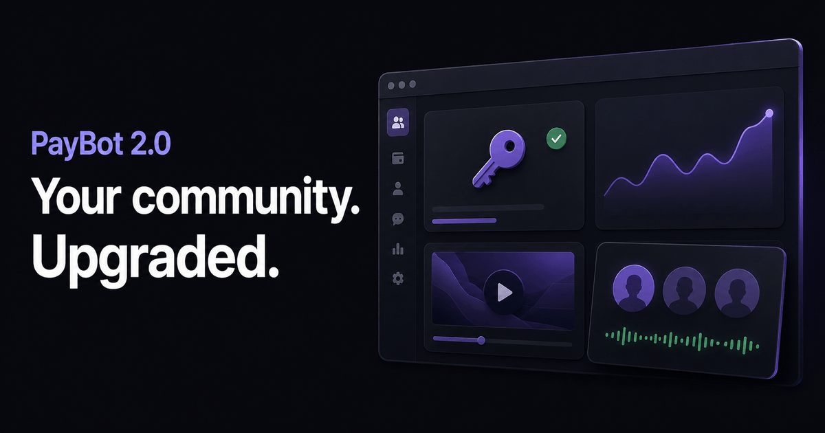 PayBot 2.0: We Made Stripe Easy. Now Discord.