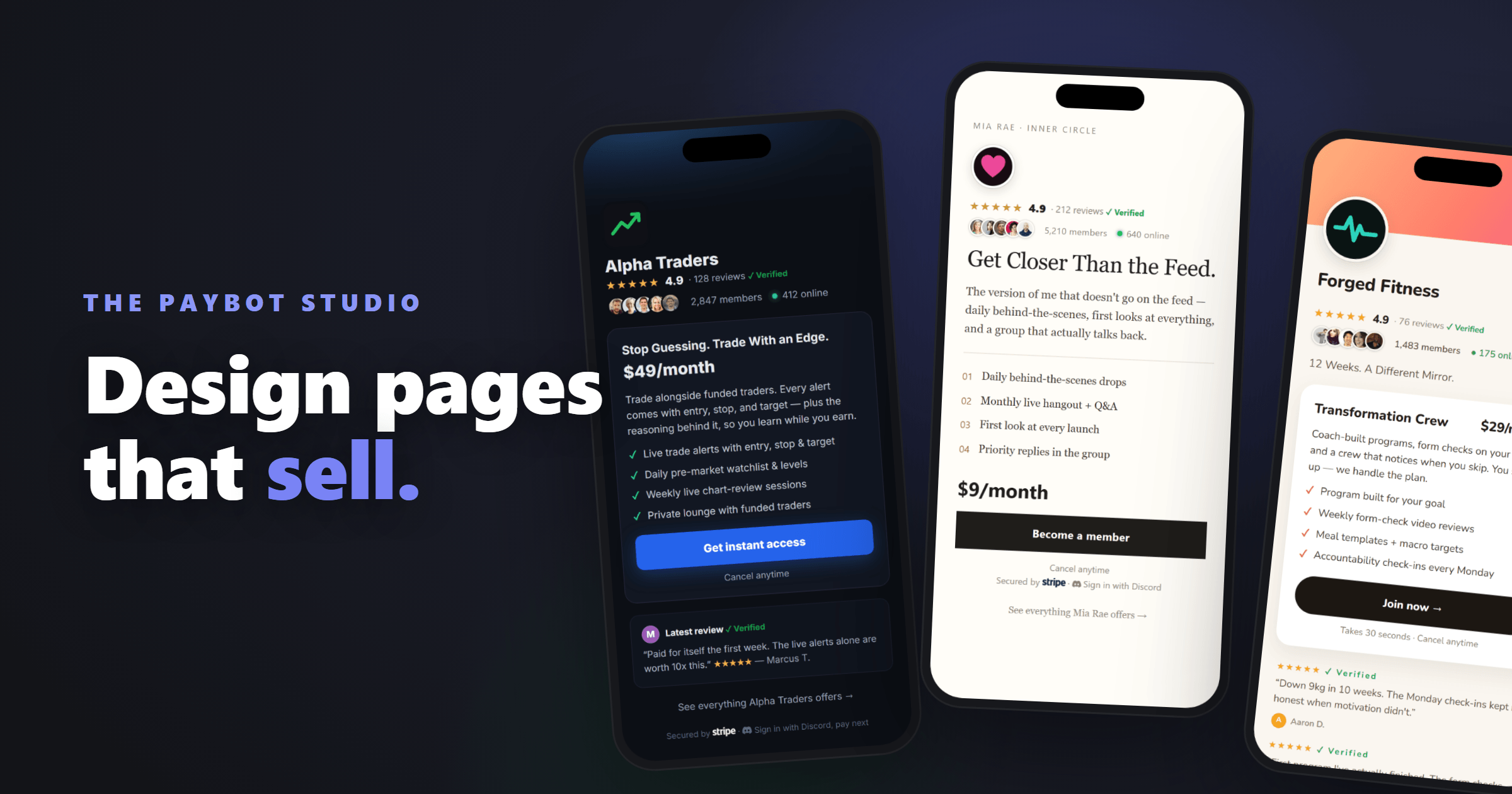 The PayBot Studio: Payment Pages Designed to Convert