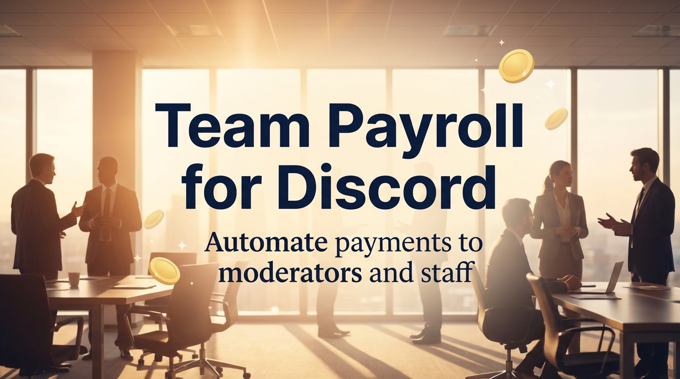 Team Payroll for Discord Communities